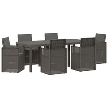 Tuin eettafelset 7 pcs Lichtgrijs en antracietkleurig PP