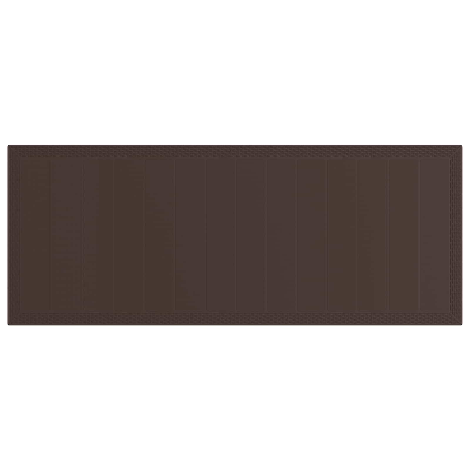 Tuin eettafelset met kussen 9 pcs Bruin en Taupe PP