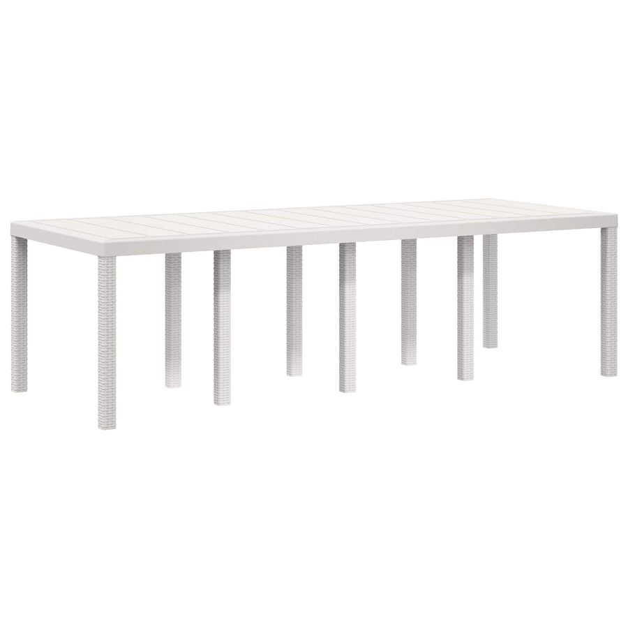 Tuin eettafelset 9 st Wit en antracietkleurig PP