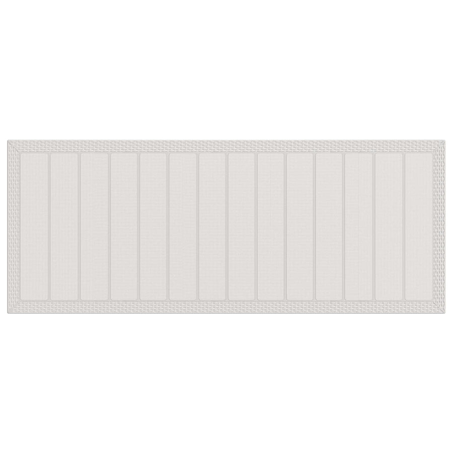 Tuin eettafelset 9 st Wit en antracietkleurig PP