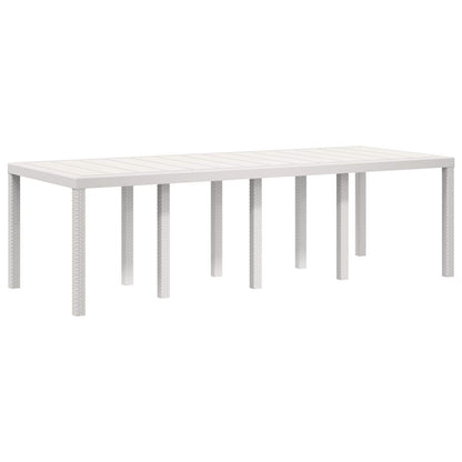 Tuin eettafelset 9 st Wit en Taupe PP