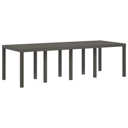Tuin eettafelset 9 pcs Lichtgrijs en antracietkleurig PP