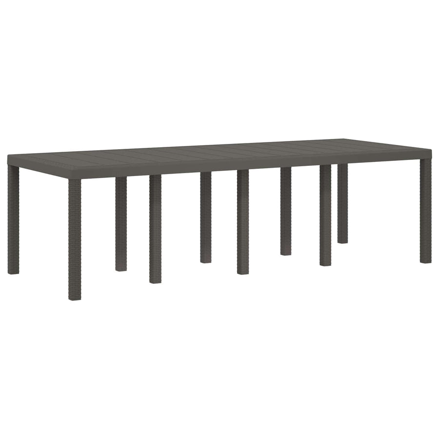 Tuin eettafelset met kussen 9 pcs Lichtgrijs en Taupe PP