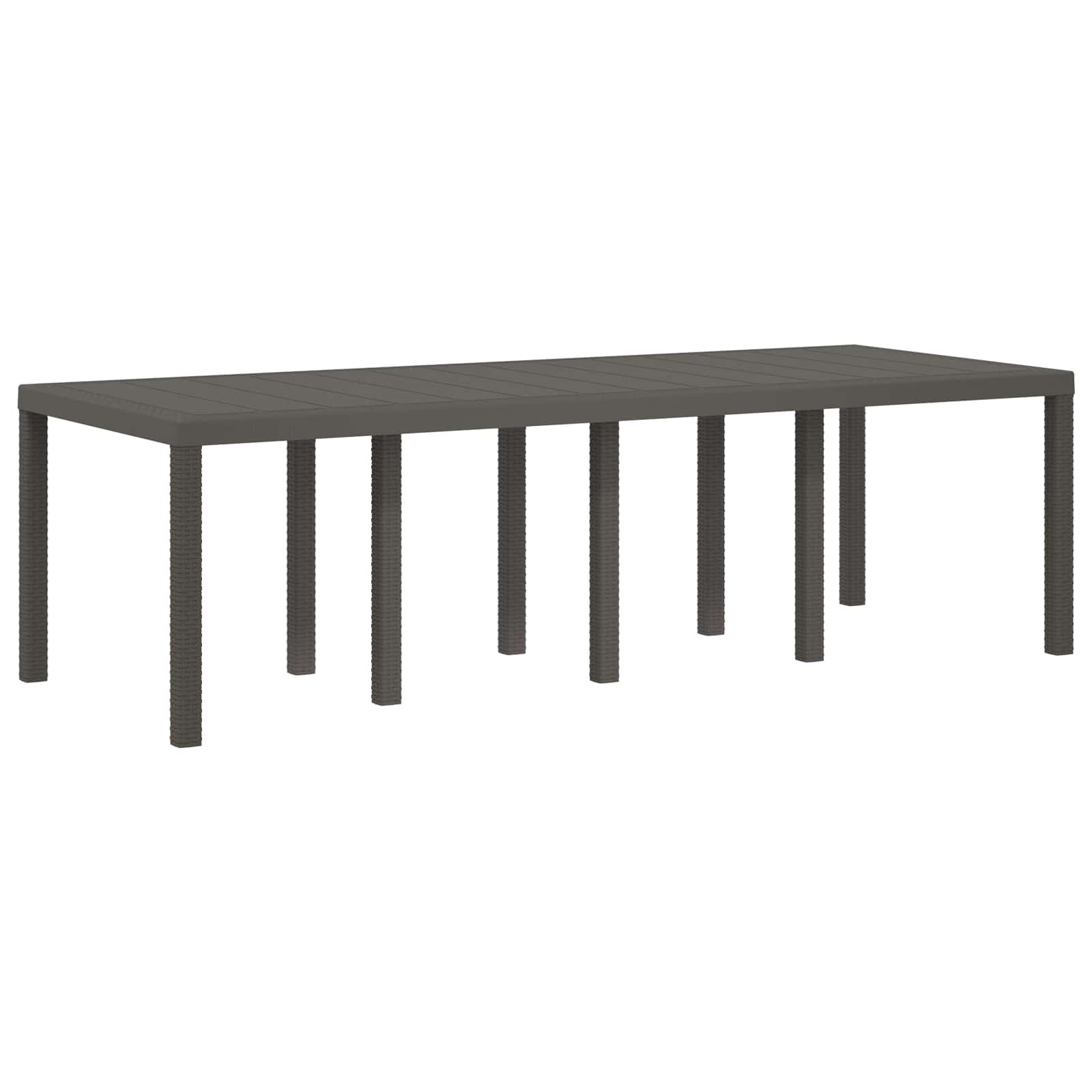 Tuin eettafelset met kussen 9 pcs Lichtgrijs en Taupe PP