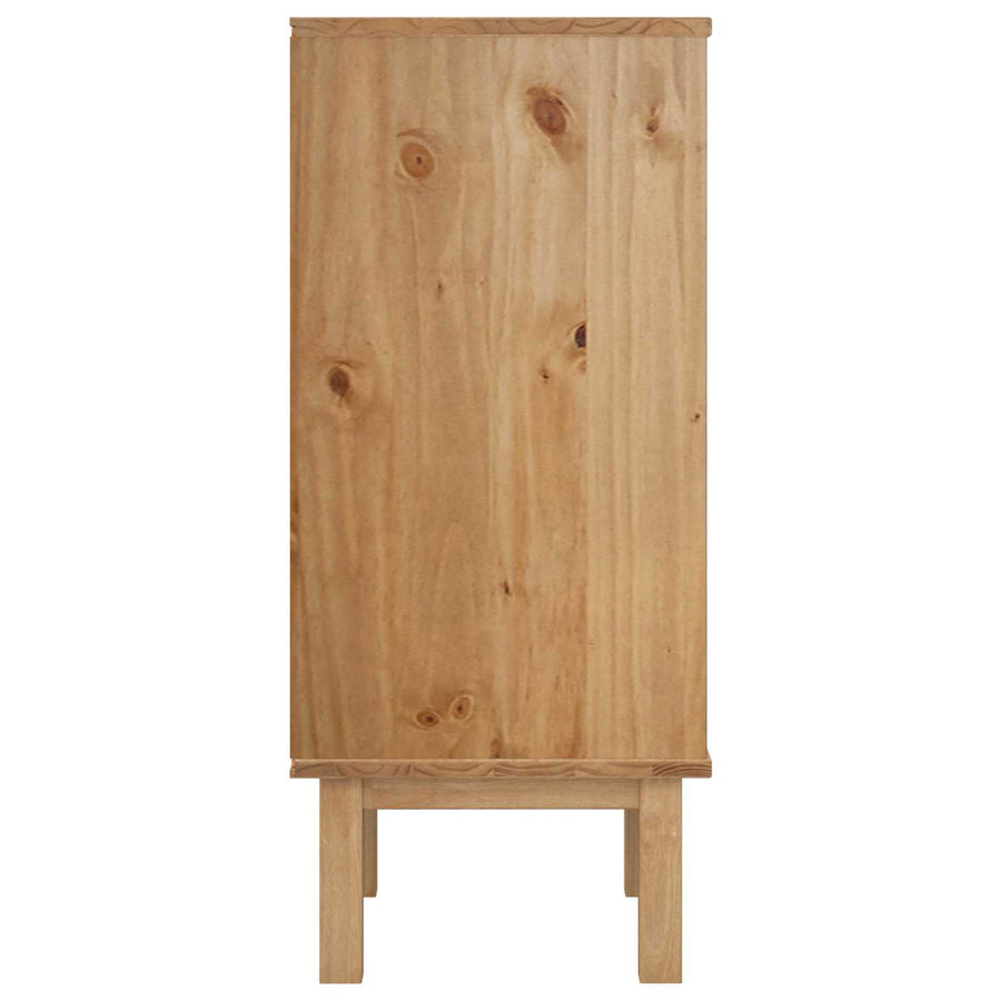 Ladekast met lade OTTA Zwart 45 x 39 x 90 cm Massief grenenhout
