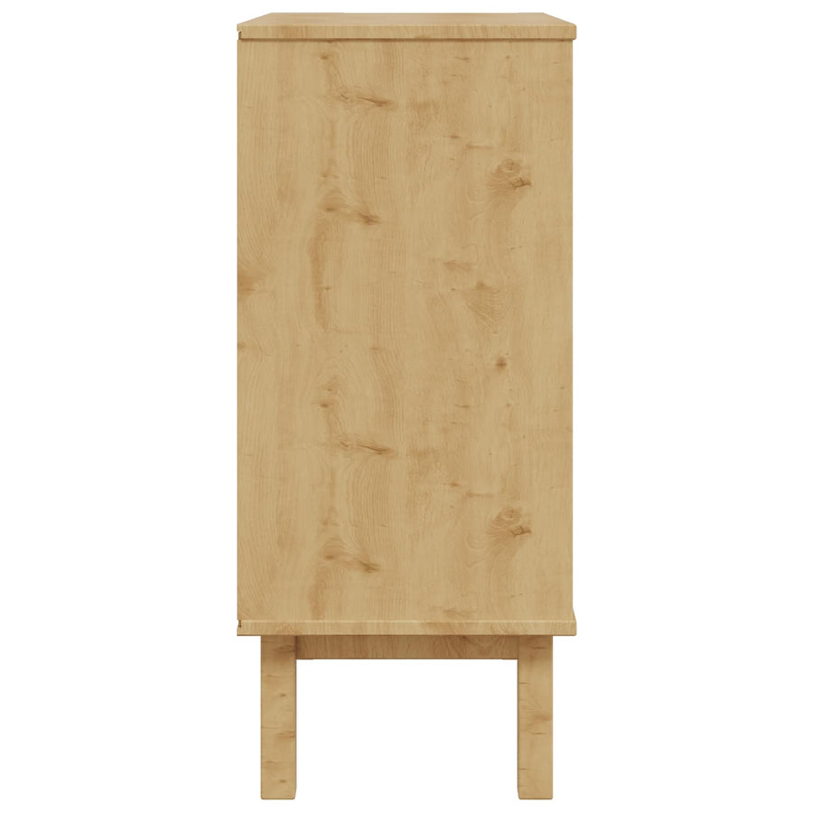 Ladekast OTTA Zwart 76,5 x 39,5 x 90 cm Massief grenenhout