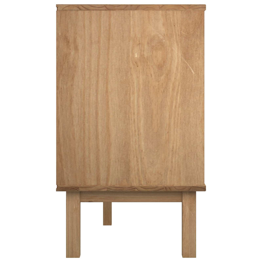Ladenkast OTTA Zwart 111 x 43 x 73,5 cm Massief grenenhout