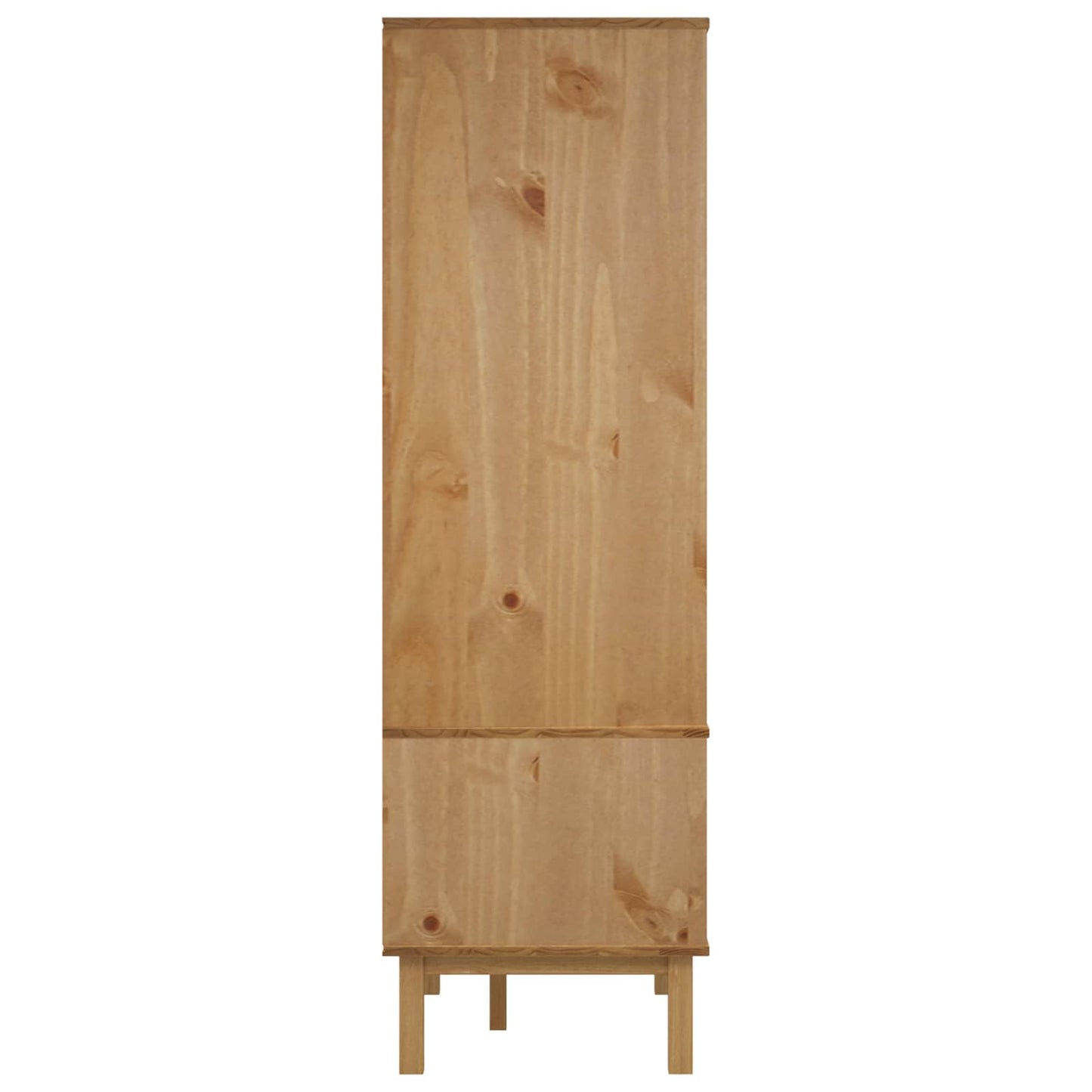 Kledingkast OTTA Zwart 76,5 x 53 x 172 cm Massief grenenhout