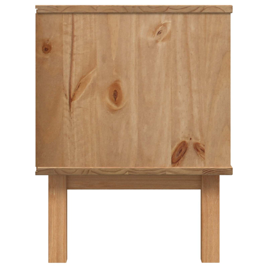 TV-standaard OTTA 113,5 x 43 x 57 cm Zwart Massief grenenhout