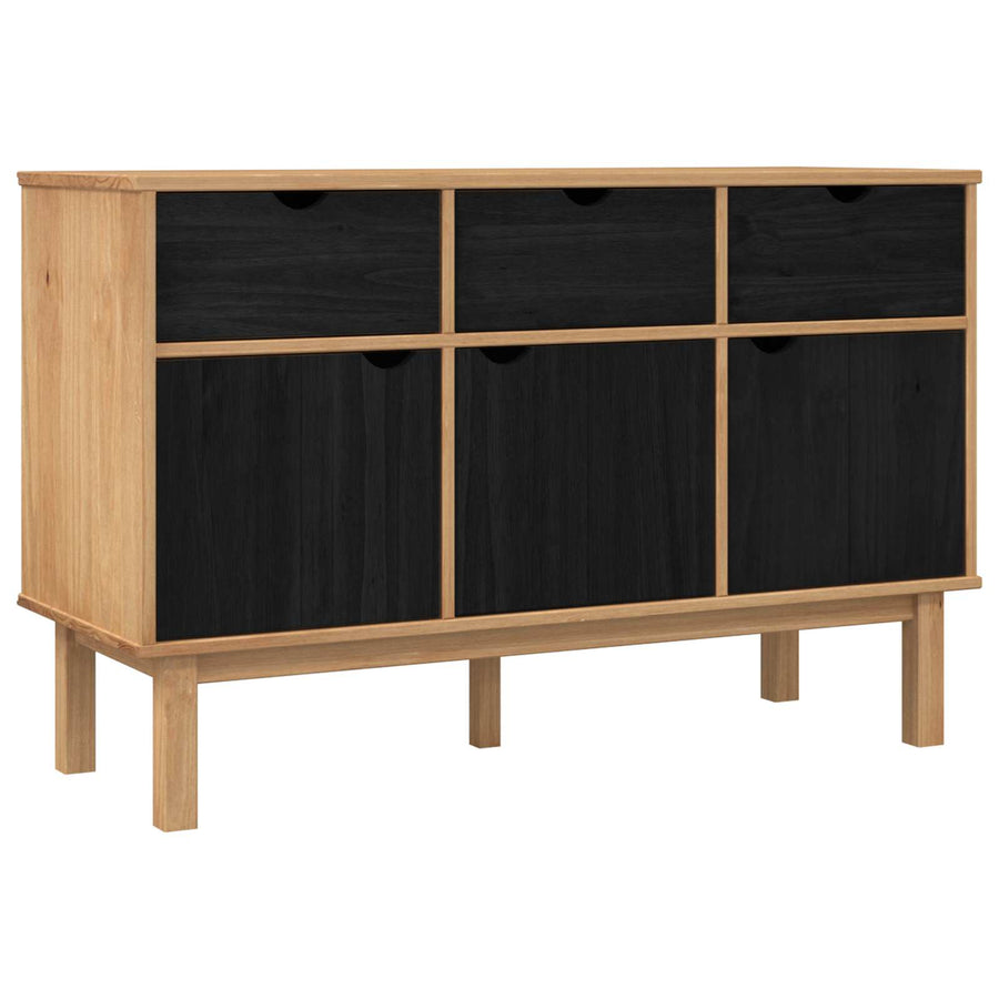 Dressoir OTTA Bruin en zwart 114 x 43 x 73,5 cm