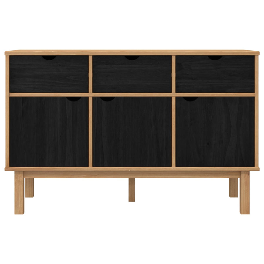 Dressoir OTTA Bruin en zwart 114 x 43 x 73,5 cm