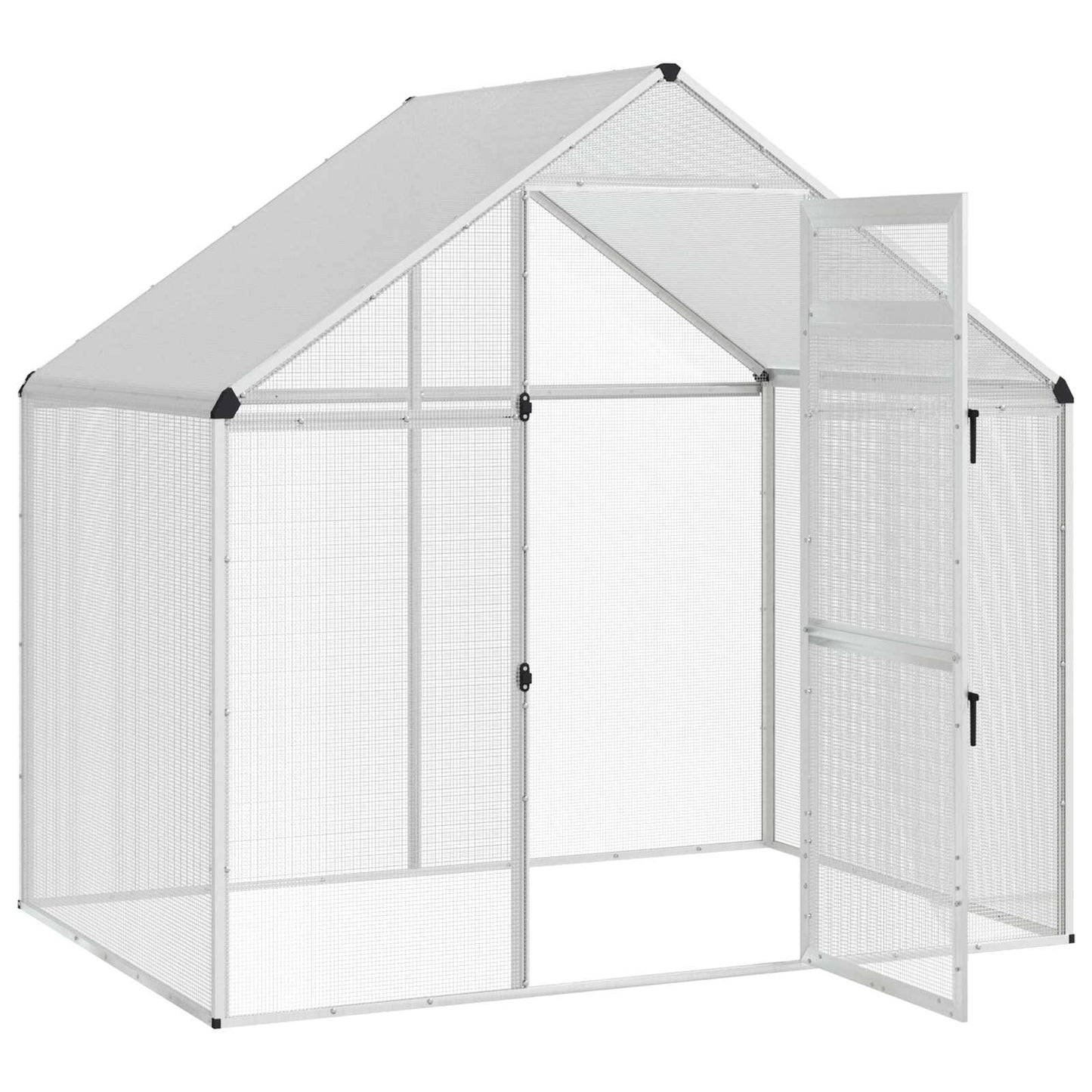 Vogelkooi Zilverkleurig 181,5 x 110,5 x 173,5 cm
