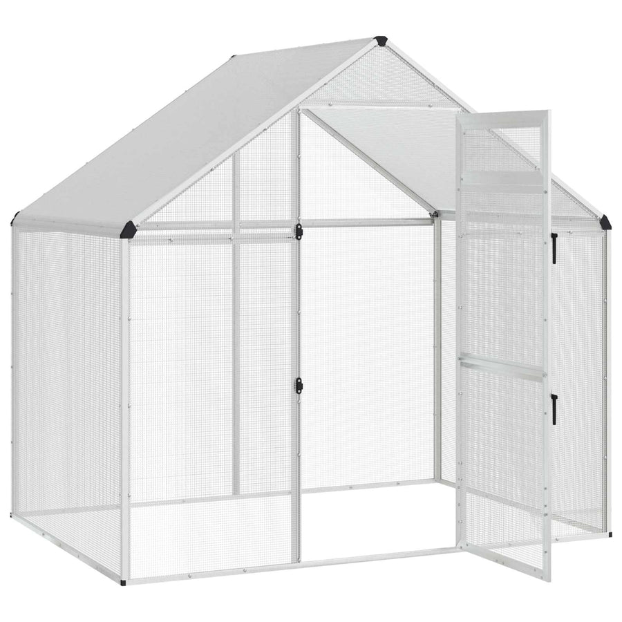 Vogelkooi Zilverkleurig 181,5 x 110,5 x 173,5 cm