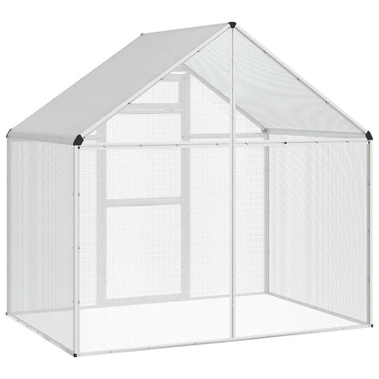 Vogelkooi Zilverkleurig 181,5 x 110,5 x 173,5 cm