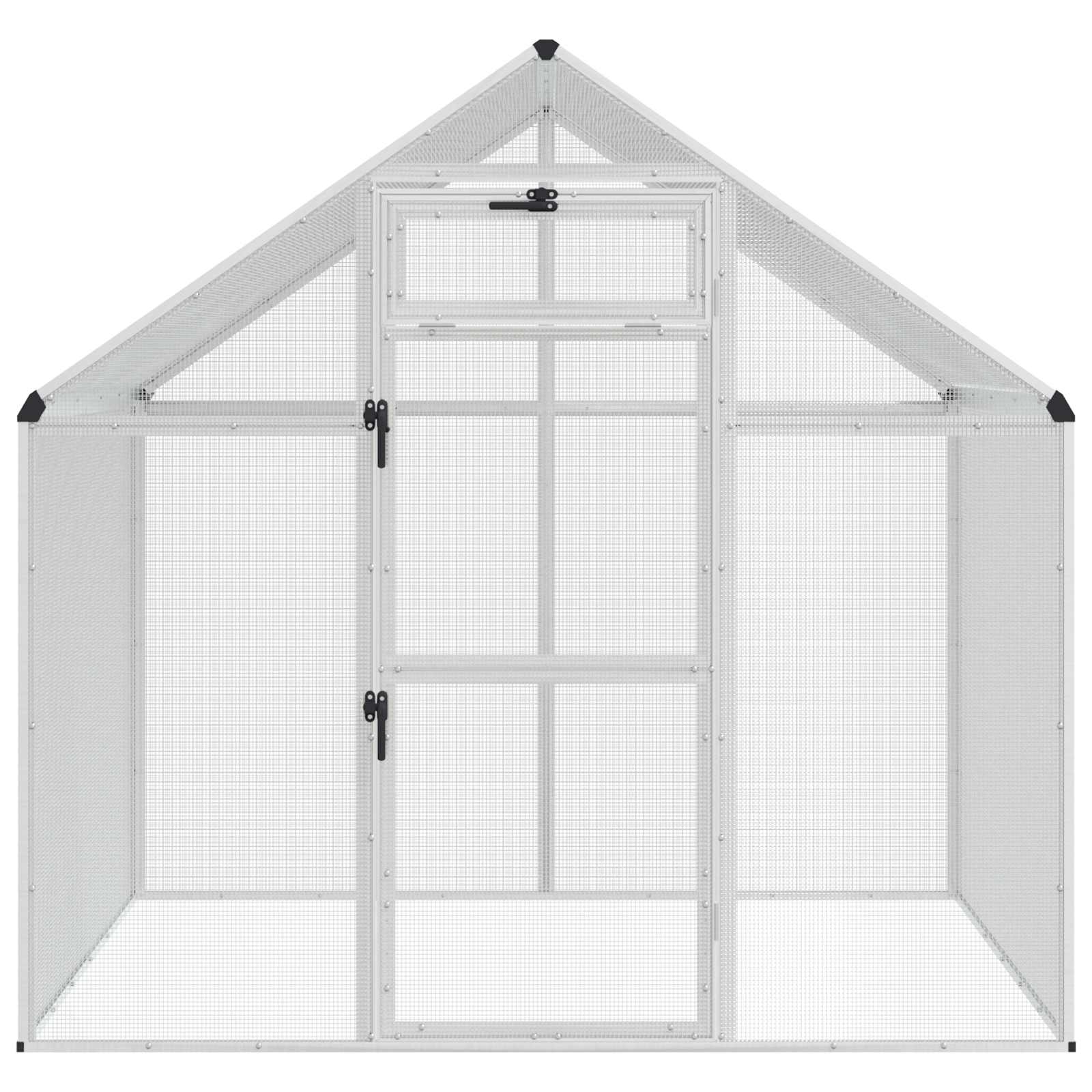 Vogelkooi Zilverkleurig 181,5 x 110,5 x 173,5 cm