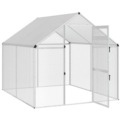 Vogelkooi Zilverkleurig 181,5 x 221 x 173,5 cm