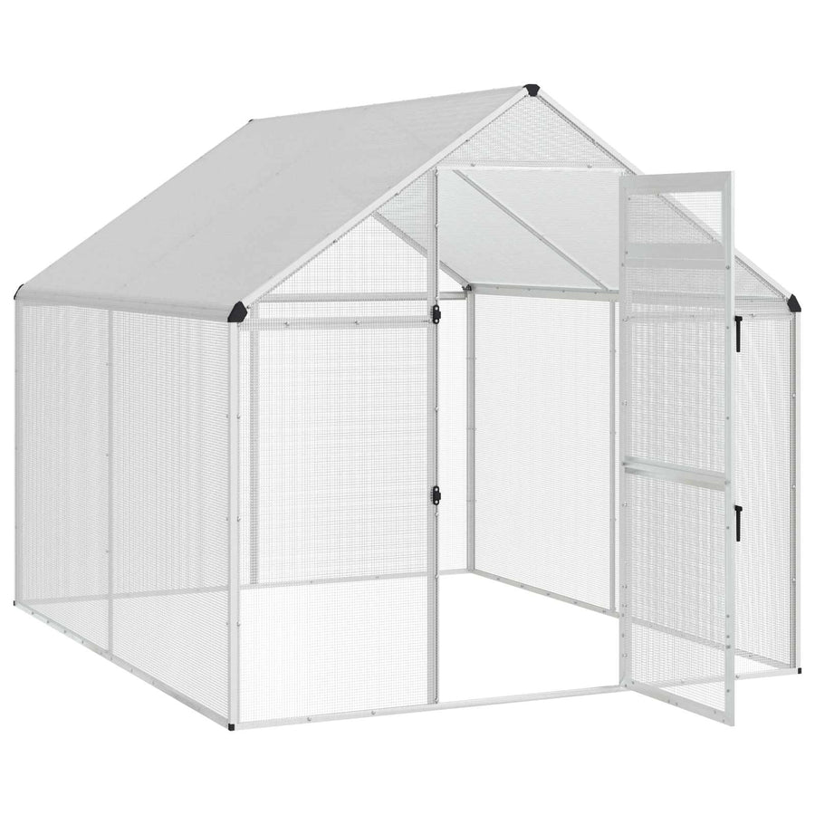 Vogelkooi Zilverkleurig 181,5 x 221 x 173,5 cm
