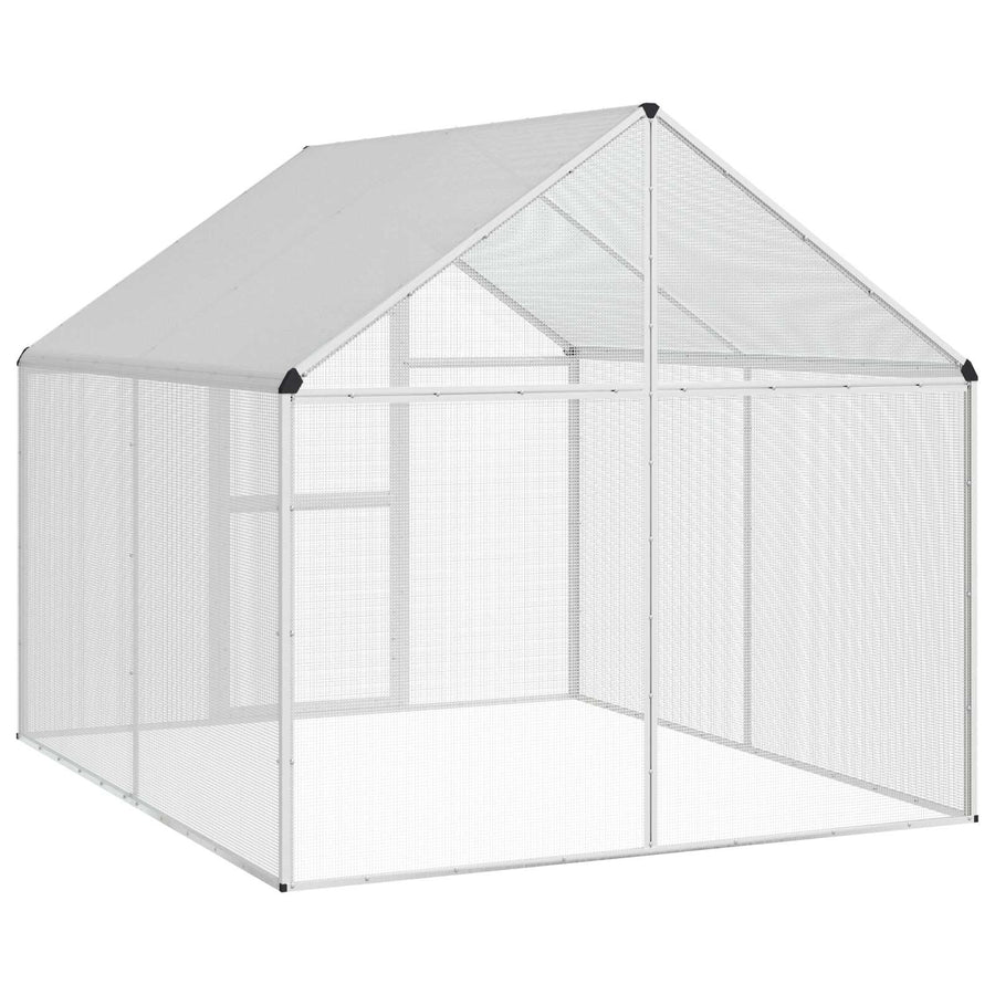 Vogelkooi Zilverkleurig 181,5 x 221 x 173,5 cm