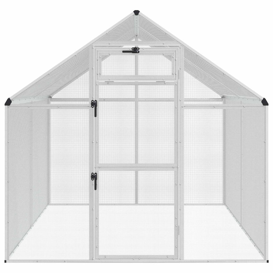 Vogelkooi Zilverkleurig 181,5 x 221 x 173,5 cm