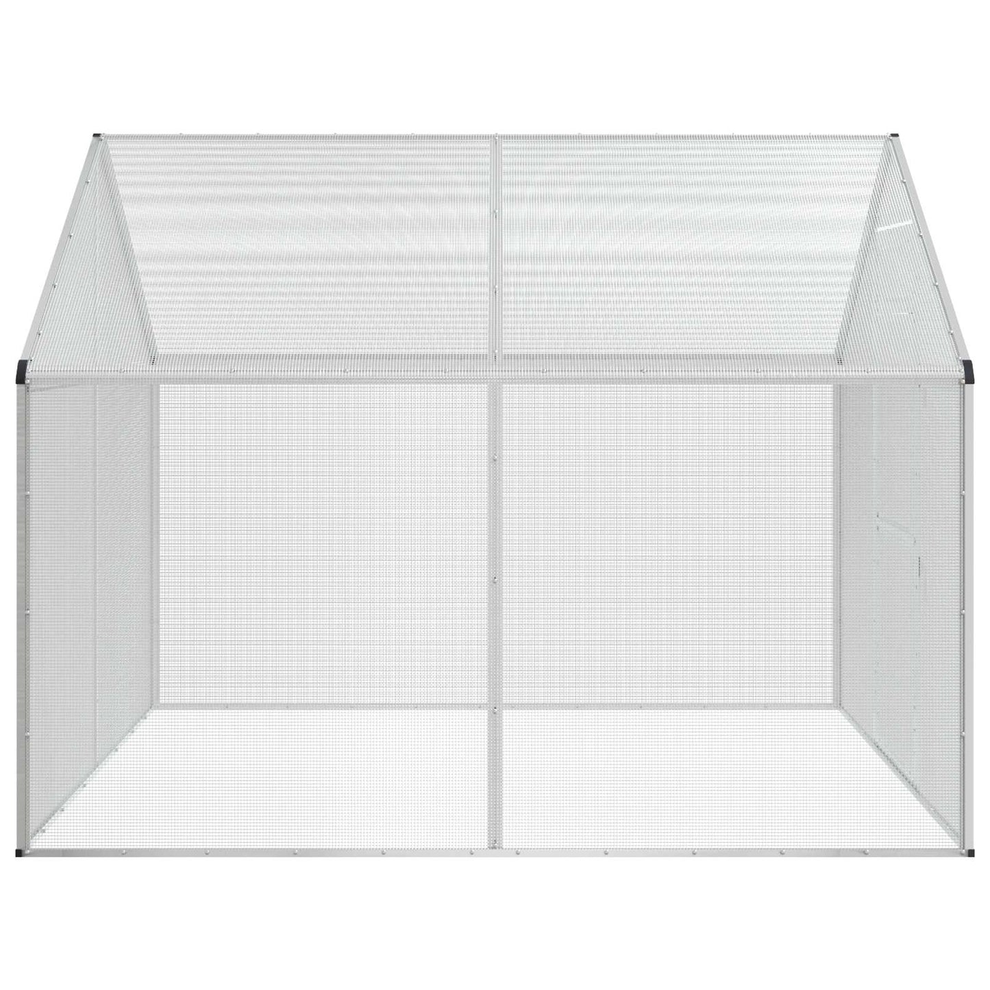 Vogelkooi Zilverkleurig 181,5 x 221 x 173,5 cm