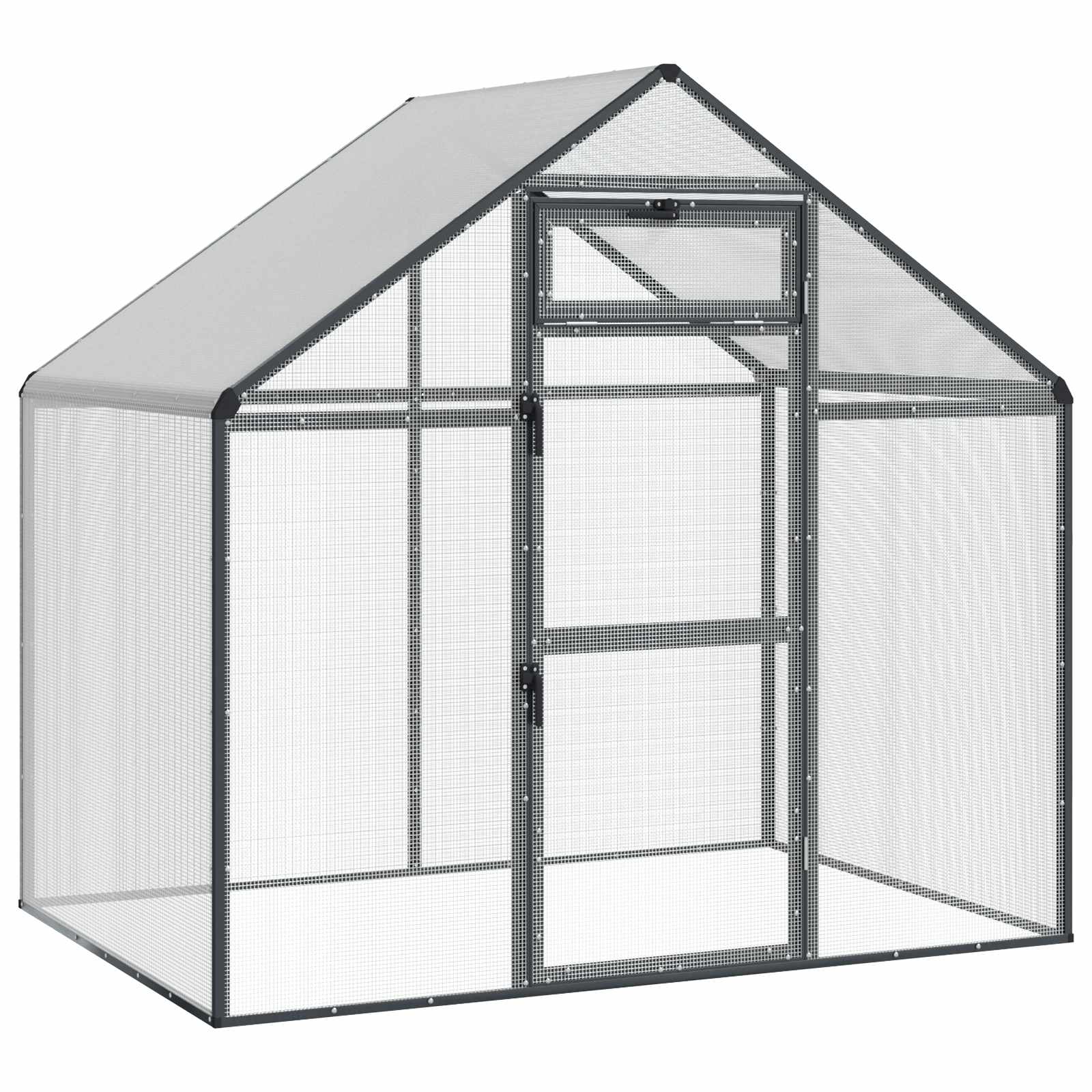 Vogelkooi Antracietkleurig 181,5 x 110,5 x 173,5 cm