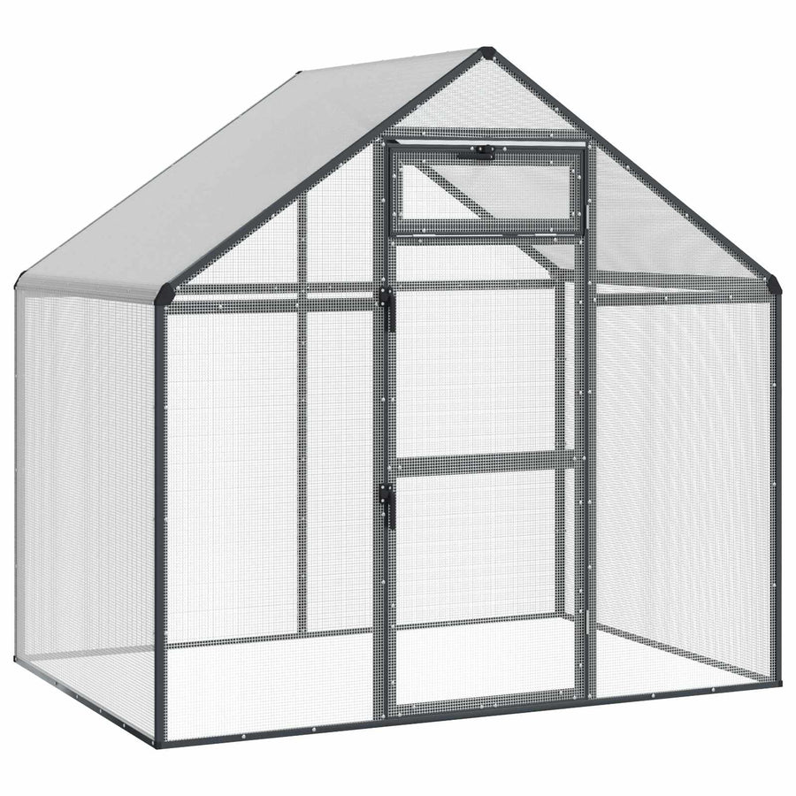 Vogelkooi Antracietkleurig 181,5 x 110,5 x 173,5 cm