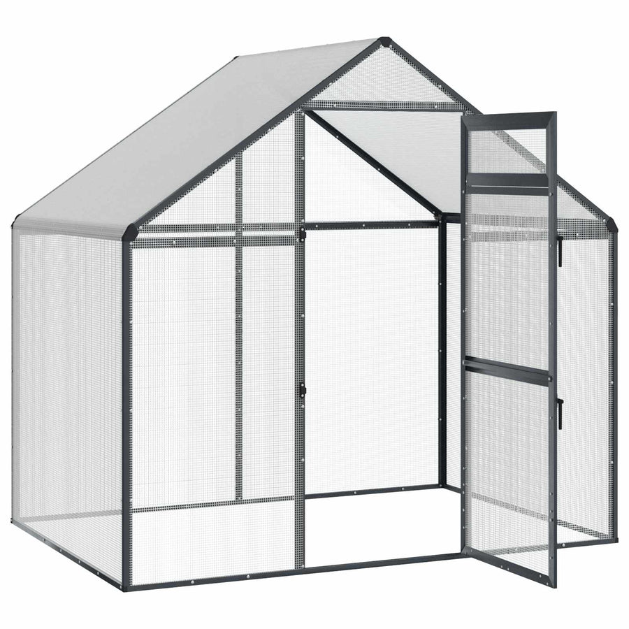 Vogelkooi Antracietkleurig 181,5 x 110,5 x 173,5 cm