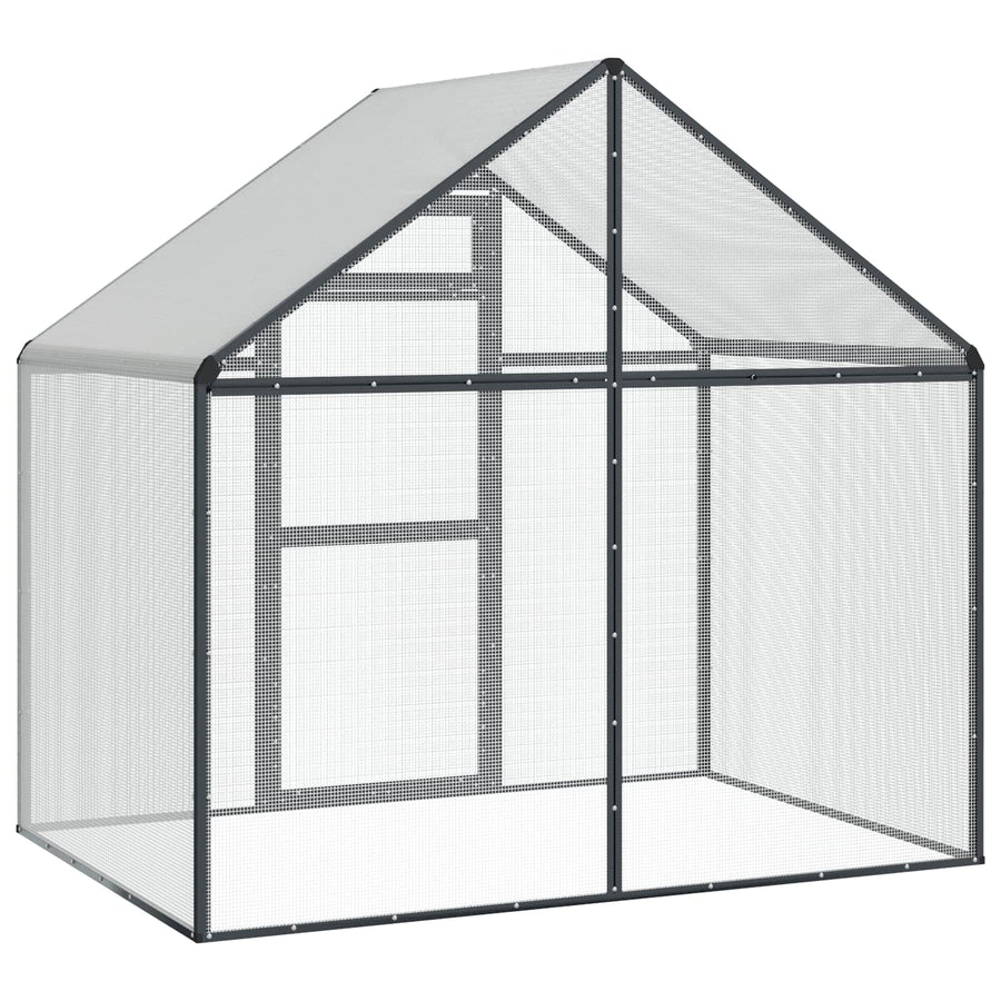 Vogelkooi Antracietkleurig 181,5 x 110,5 x 173,5 cm