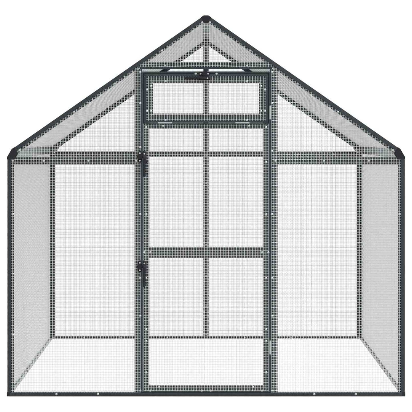 Vogelkooi Antracietkleurig 181,5 x 110,5 x 173,5 cm