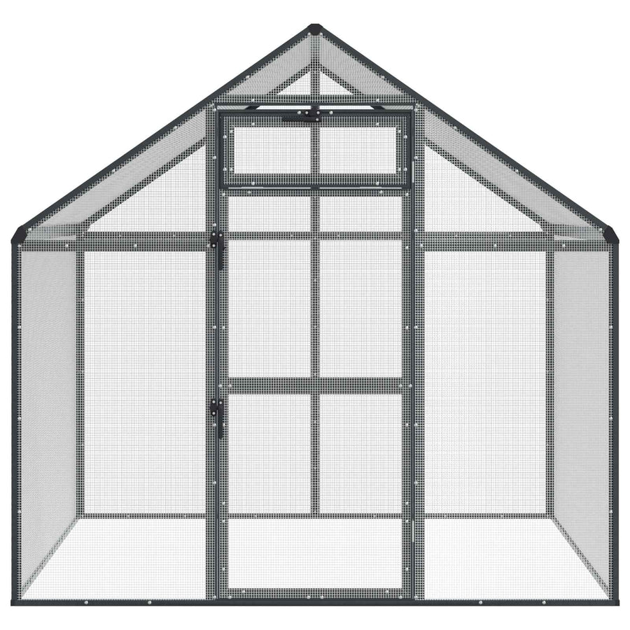 Vogelkooi Antracietkleurig 181,5 x 110,5 x 173,5 cm