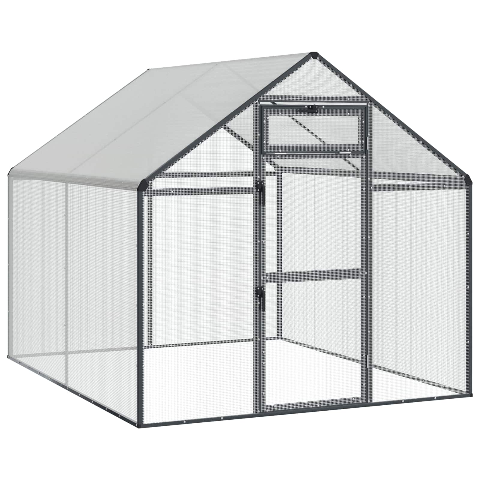 Vogelkooi Antracietkleurig 181,5 x 221 x 173,5 cm
