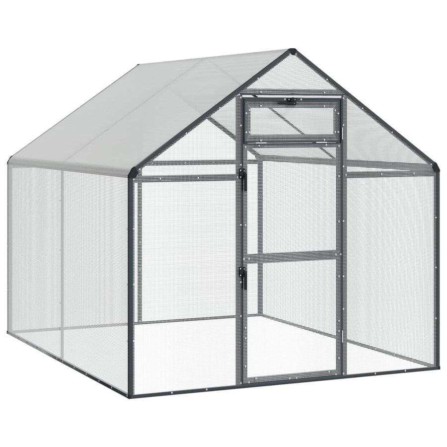 Vogelkooi Antracietkleurig 181,5 x 221 x 173,5 cm