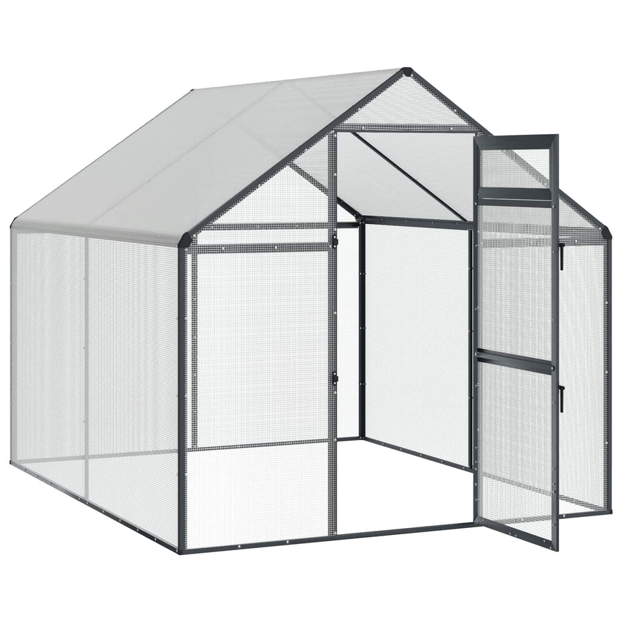 Vogelkooi Antracietkleurig 181,5 x 221 x 173,5 cm