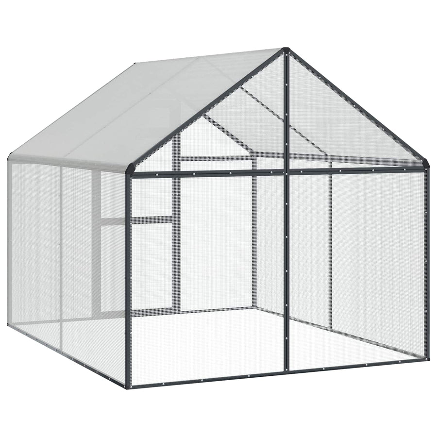 Vogelkooi Antracietkleurig 181,5 x 221 x 173,5 cm