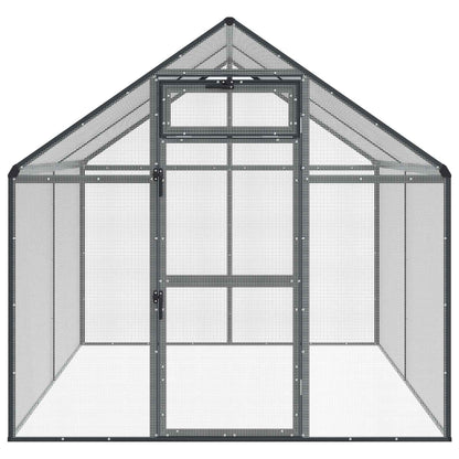 Vogelkooi Antracietkleurig 181,5 x 221 x 173,5 cm