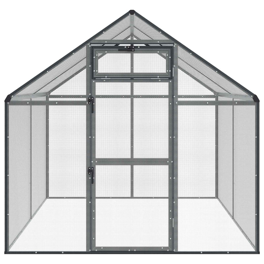 Vogelkooi Antracietkleurig 181,5 x 221 x 173,5 cm