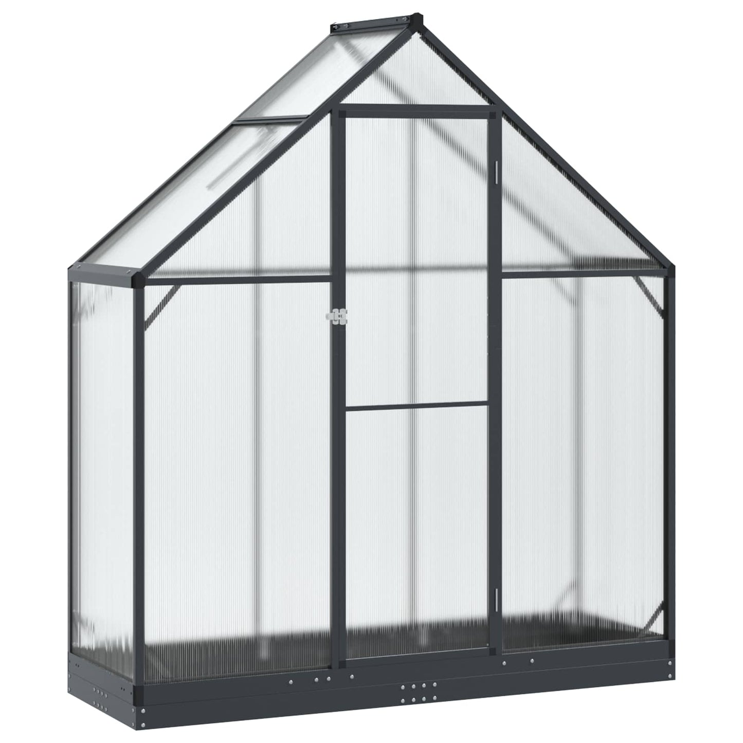 Tuin Serre met de deur Antracietkleurig 183,5 x 63,5 x 207 cm