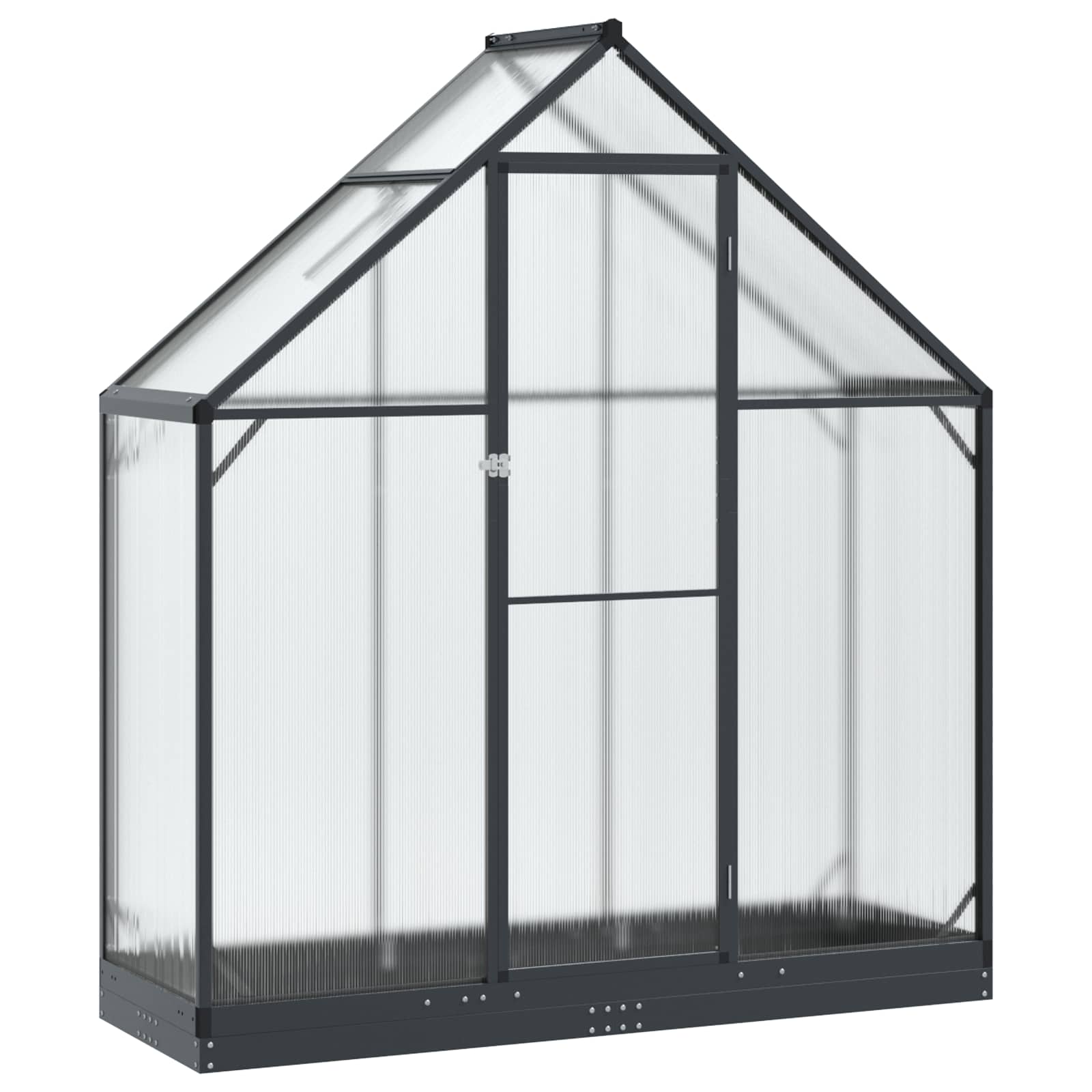 Tuin Serre met de deur Antracietkleurig 183,5 x 63,5 x 207 cm