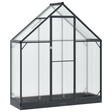 Tuin Serre met de deur Antracietkleurig 183,5 x 63,5 x 207 cm