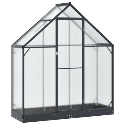 Tuin Serre met de deur Antracietkleurig 183,5 x 63,5 x 207 cm