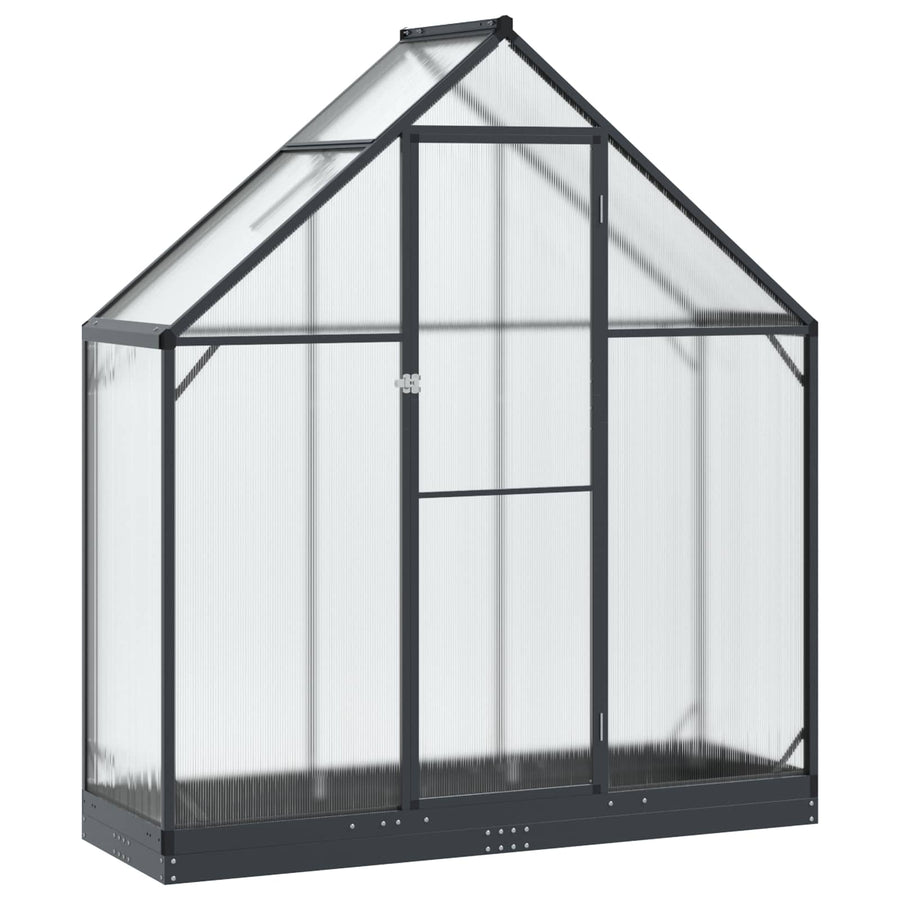 Tuin Serre met de deur Antracietkleurig 183,5 x 63,5 x 207 cm
