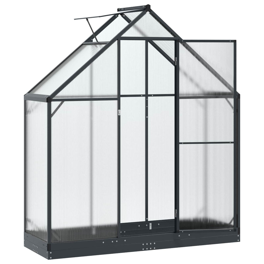 Tuin Serre met de deur Antracietkleurig 183,5 x 63,5 x 207 cm