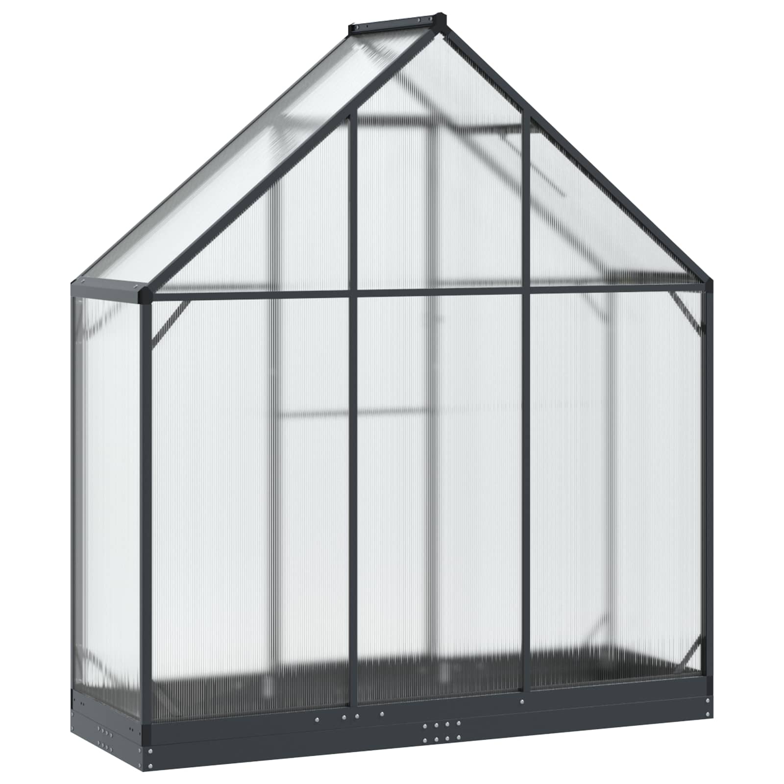 Tuin Serre met de deur Antracietkleurig 183,5 x 63,5 x 207 cm