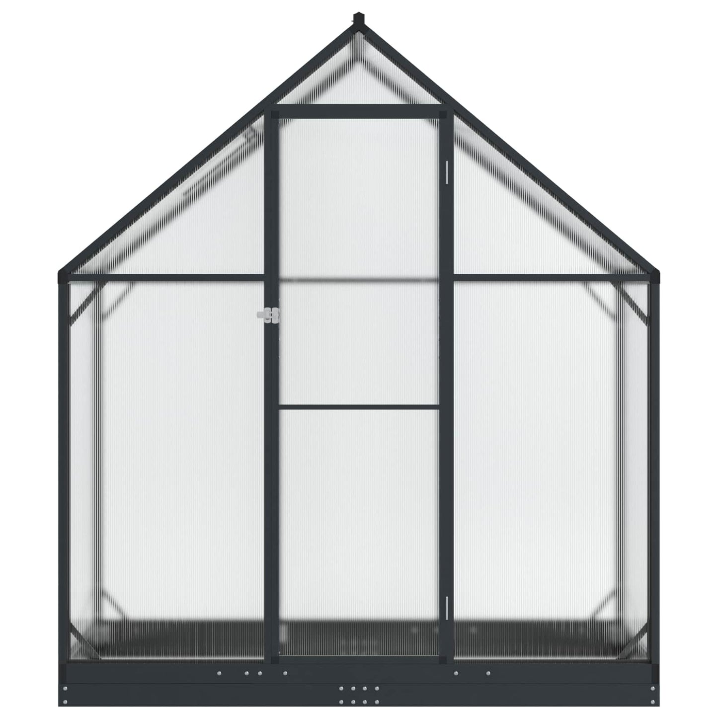 Tuin Serre met de deur Antracietkleurig 183,5 x 63,5 x 207 cm