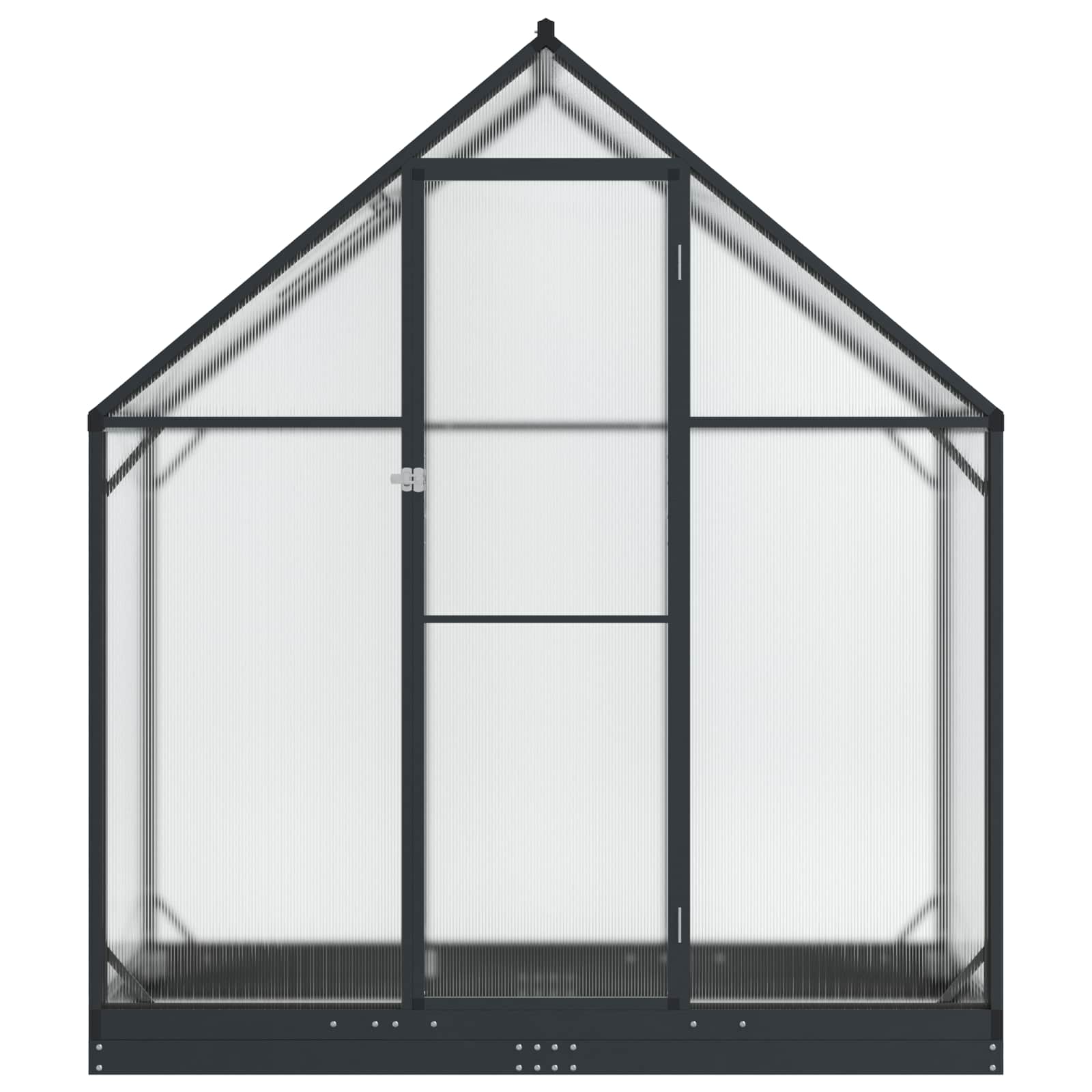 Tuin Serre met de deur Antracietkleurig 183,5 x 63,5 x 207 cm
