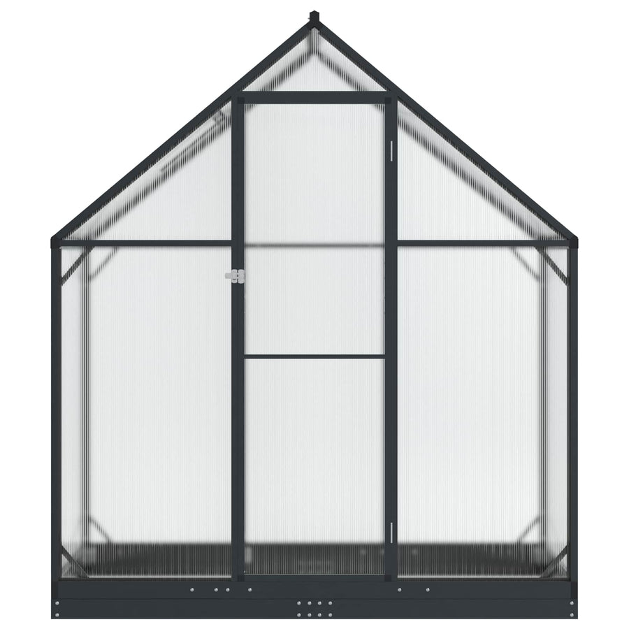 Tuin Serre met de deur Antracietkleurig 183,5 x 63,5 x 207 cm