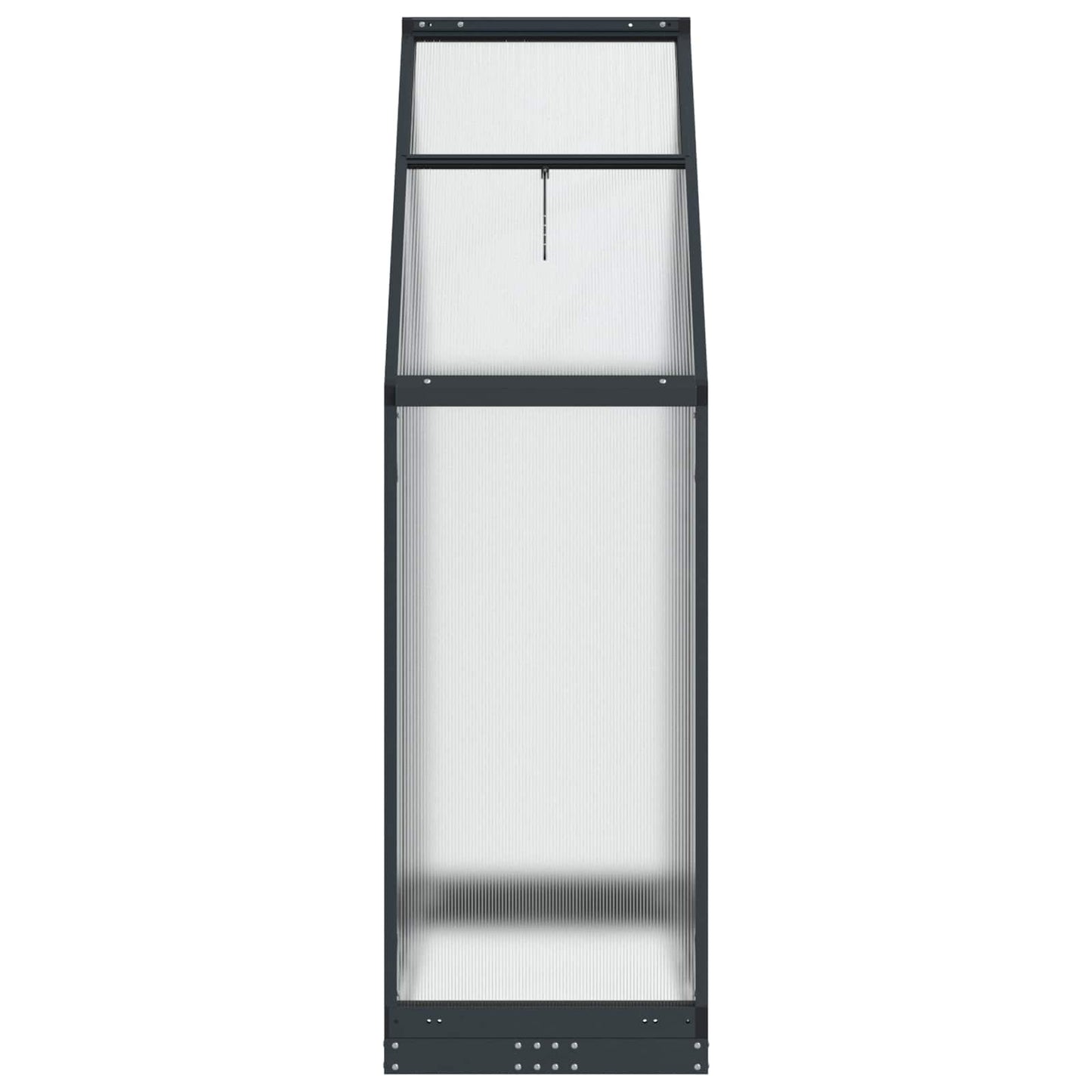 Tuin Serre met de deur Antracietkleurig 183,5 x 63,5 x 207 cm