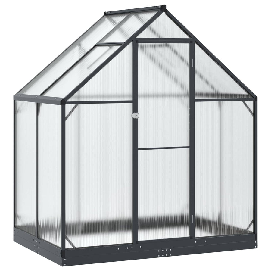 Tuin Serre met de deur Antracietkleurig 183,5 x 123 x 207 cm