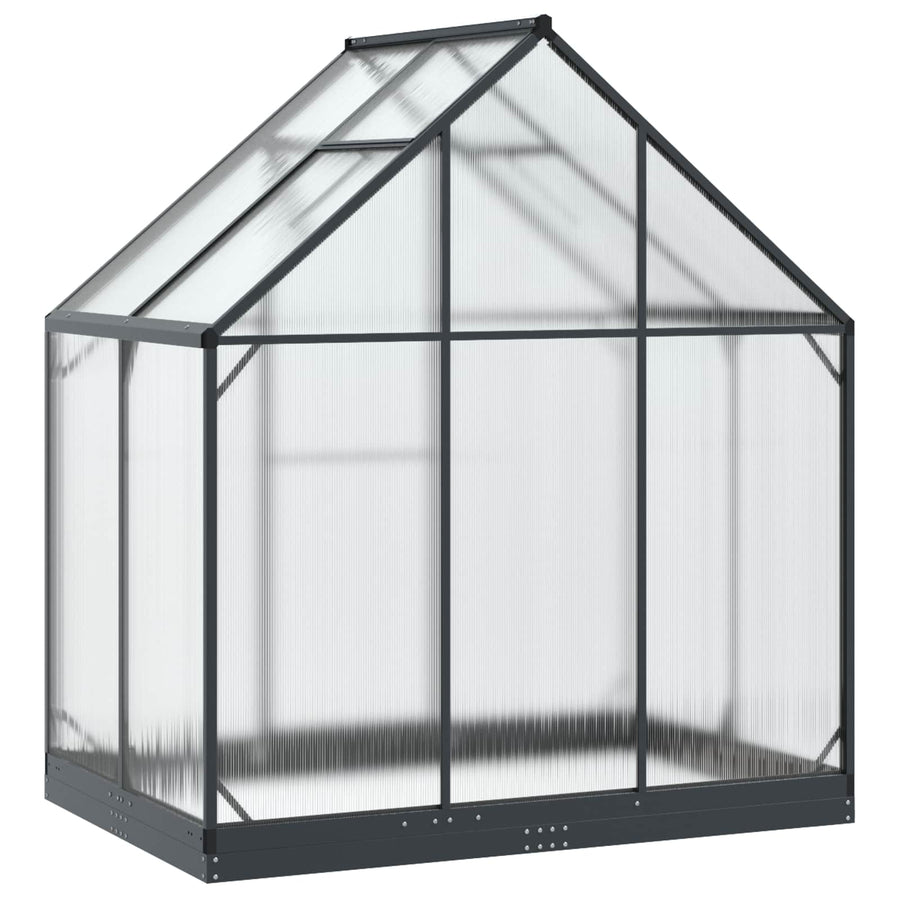 Tuin Serre met de deur Antracietkleurig 183,5 x 123 x 207 cm