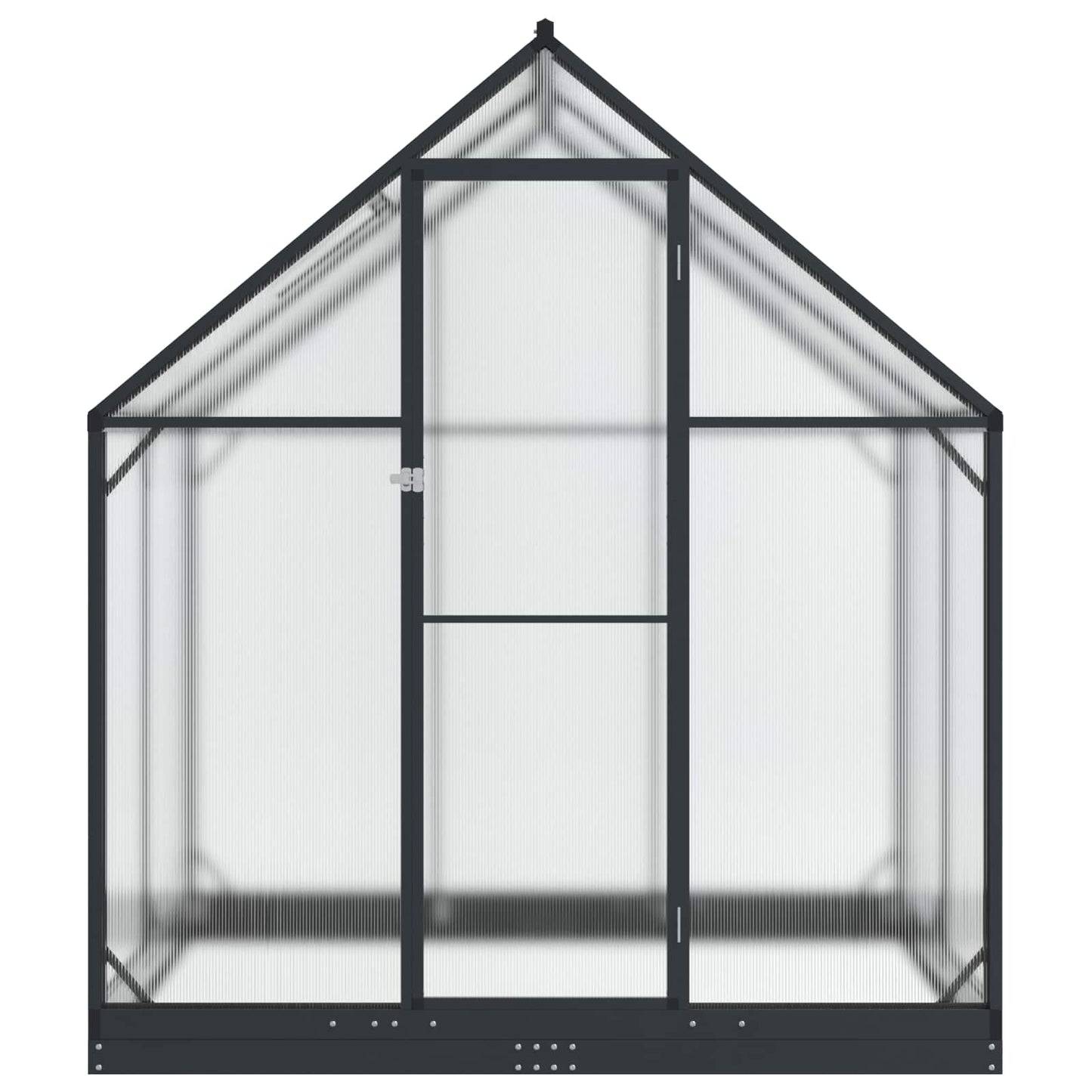 Tuin Serre met de deur Antracietkleurig 183,5 x 123 x 207 cm